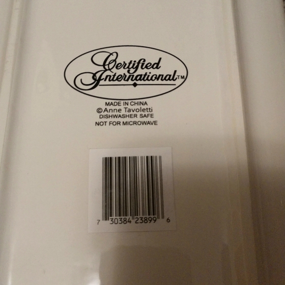 NEW Certified International Coastal Life Love Life 6"x16" Rectangular Platter - Picture 3 of 3